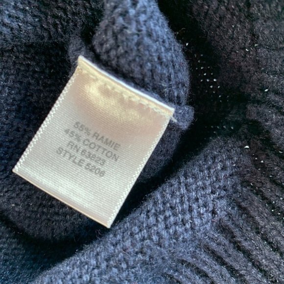 Christopher & Banks Cardigan Sweater Womens Medium Full Zip Pockets V Neck Blue - Picture 7 of 12